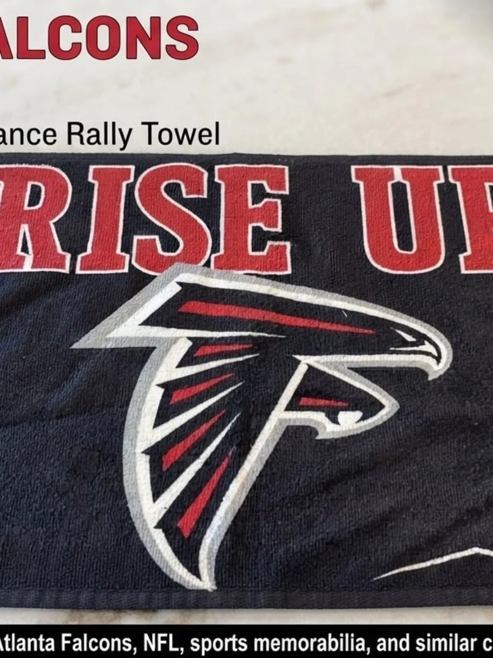 Atlanta Falcons Rise Up American Family Insurance Rally Towel Stock #B42